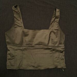 Aritzia Wilfred satin bustier top